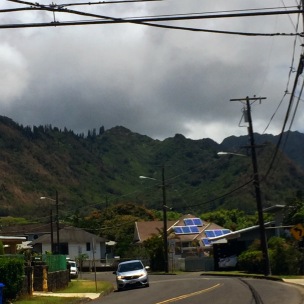 The lovely Ko'olau Mountains