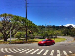 Entrance to the Pali Hwy